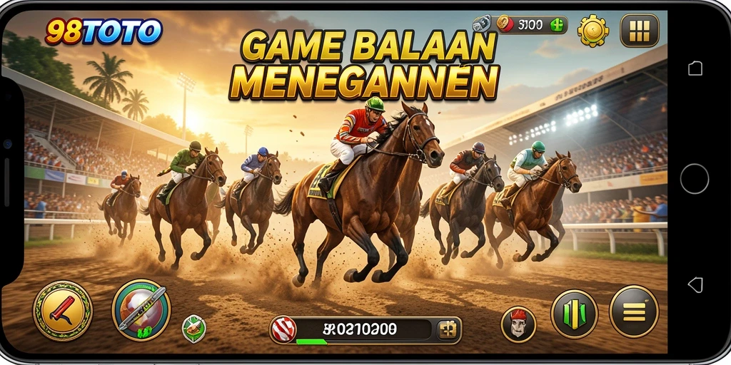 Gameplay balapan seru di 98TOTO dengan mobil dan trek menantang.