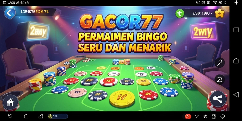 Tampilan menarik dari gameplay Bingo di GACOR77.