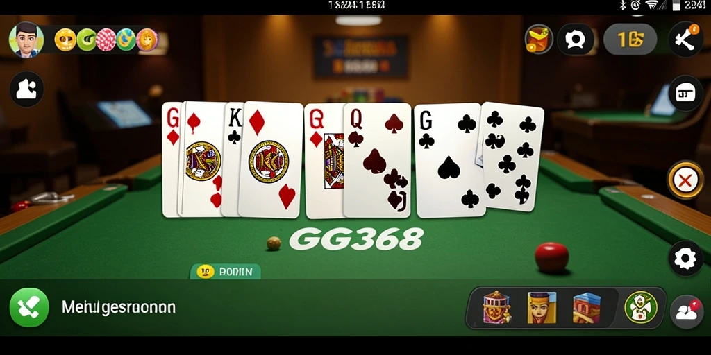 Screenshot gameplay GG368 yang menunjukkan serunya permainan Domino.