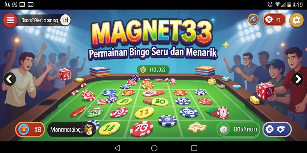 Tampilan gameplay seru dengan fitur Bingo interaktif.