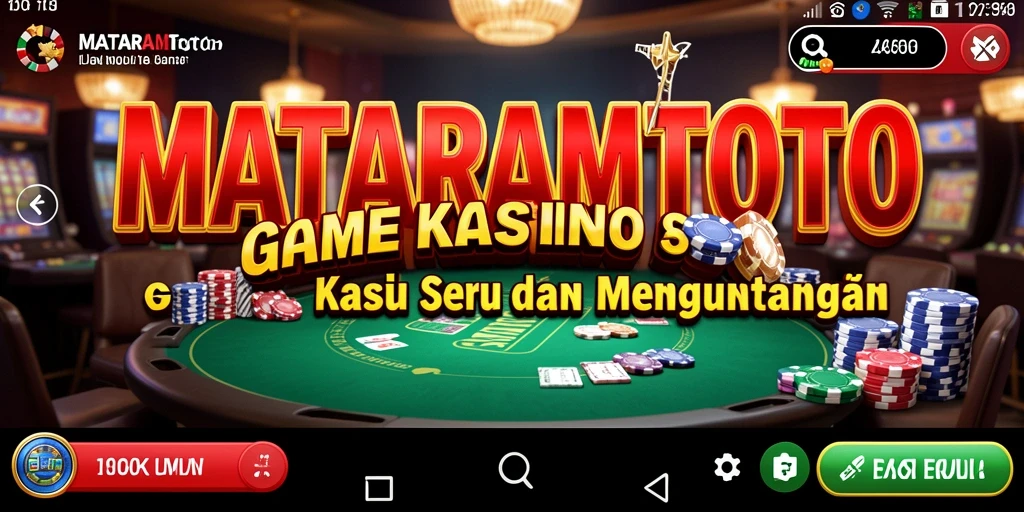 Tampilan gameplay Kasino yang menarik dan interaktif.