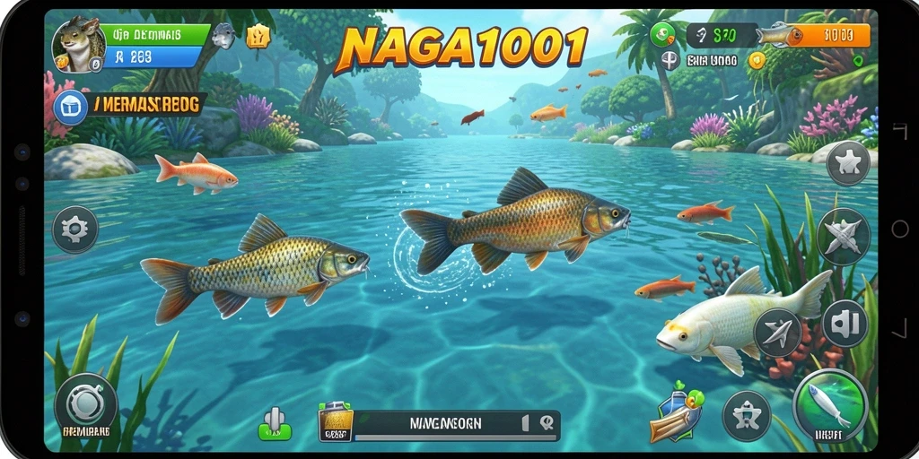 Tangkapan ikan besar di tengah suasana yang menenangkan.