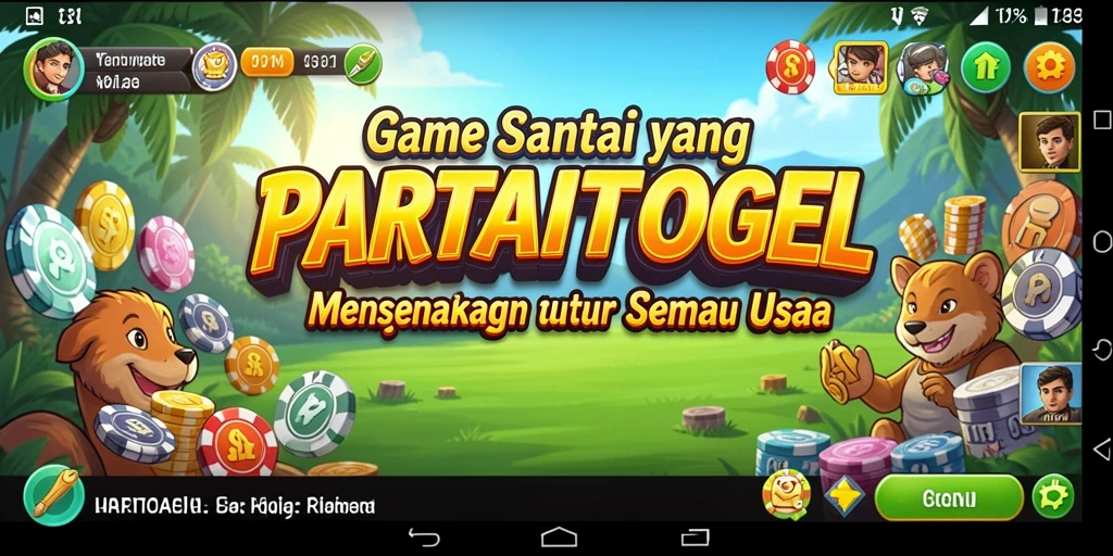 Tampilan menarik dari gameplay PARTAITOGEL yang santai.