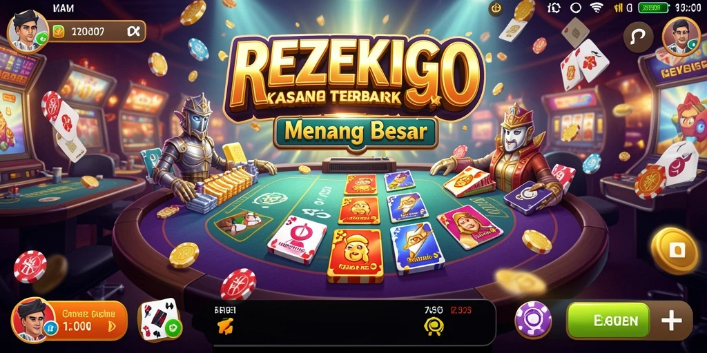 Tampilan gameplay menarik dan penuh aksi di REZEKIGO.
