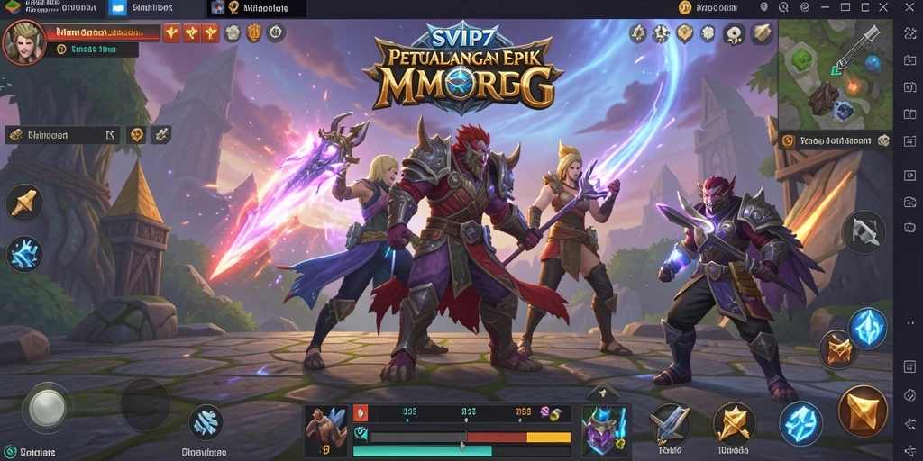 Tampilan gameplay seru dari SVIP7 dalam dunia MMORPG.
